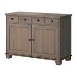 IKEA(イケア) STORN?S グレーブラウン 128x90 cm 40161562 食器棚、グレーブラウン