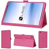 wisers LAVIE Tab T8 T0855/KAS PC-T0855KAS TAB08/H05 PC-TAB08H053 タブレットケース (ピンク) 8.7インチ 対応 (タッチペン/保護フィルム 付き/スタンドタイプ) タブレットカバー 2025年 新型