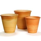鉢 KANEYOSHI 【日本製/三河焼】 陶器 植木鉢 小春 オレンジ 7号
