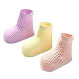 ルテンズ（Lutents）ベビー 赤ちゃん ソックス 新生児用 子供用 男女兼用 3足入 0-3歳 靴下 通気性抜群 柔らかい ムール用 外用 通園 通学　春夏秋冬 歩行練習用 トレンカ 練習 トレー