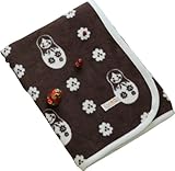 エムール マトリョーシカ綿毛布 ベビーサイズ(約90×120cm) 日本製 チョコレートブラウン