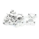 uxcell　パイプクランプ　スクリューマウント　水道パイプ　25mm径　プラスチック　10個