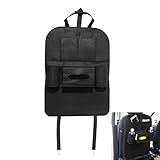 WINOMO Backseat Organizer Felt 6-pocket Kids Toys Car Back Seat旅行ストレージバッグfor Ipadティッシュボックスペン(ブラック)
