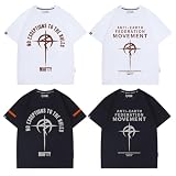 [きらきらと] 機動戦士ガンダム 閃光のハサウェイ tシャツ 半袖 上着 インナーシャツ 夏服 T-shirt トップス 運動服 記念服 丸首 コスプレ衣装 柔らかい 快適 通気性 おしゃれ (M,ホワイト-1) [並行輸入品]
