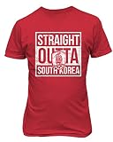TCAMP新しい2018 World Soccer Championship Straight Outta Country PrideメンズTシャツ Youth Small レッド
