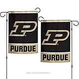 NCAA Purdue Boilermakers 12.5 " X 18 "インチ両面ガーデン旗ロゴ