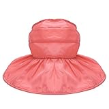 Domybestベビー用ハット つば広　赤ちゃんキャップ アウトドアハット　キッズ帽子 折りたたみ　子供サンバイザー 女の子　男の子 紫外線 UVカット 日よけ止め 日よけ帽　日焼け防止　無地　5色選