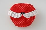 (チャックル) chuckle 4層吊り式タイプ水玉フリルトレーニングパンツ レッド 80cm P4101-80-21