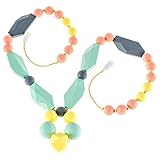 Chew-Choos - 'Secret Garden' Silicone Teething Necklace - Blushing Lotus by Chew-Choos