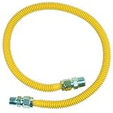 BrassCraft Mfg 3/4 In. MIP x 1/2 In. MIP x 36 In. ProCoat Gas Appliance Connector 5/8 In. OD (125,00