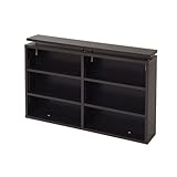 ダークブラウン／Aire ラック 収納　ホワイト 棚 木製 おしゃれ 白　シェルフ 本棚 雑誌 文庫本 突っ張り つっぱり