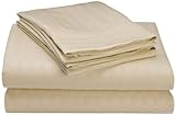 Spirit Linen 194-I Hampton Embossed Dobby Pattern Sheet King Ivory [並行輸入品]