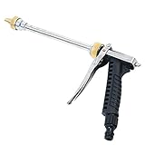 高圧 強力 多機能 散水ノズル ワンタッチ 切り替え ( 霧状,散布,ストレート,放射 )ロングノズル 20cm 洗車 洗浄 農業 園芸