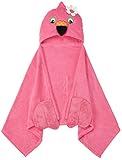 【日本正規品】 ズッキーニ (Zoocchini) フーディータオル キッズ フラミンゴのフラニー ピンク 1枚セット ZOO2005