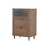 ブラウン／チェスト タンス 引出し 衣装ケース 収納 60cm 幅60 リビング レトロ アンティーク シンプル POWRY ポーリー PW90-60H ホワイト ブラウン