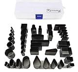 Kasamy レザー クラフト 工具 抜き 型 パンチ セット 39 組 専用 ケース 入