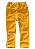 ストレッチパンツ レギンスパンツ キッズ ベビー 80 90 95 100 110 120 130 140 150 160 レギパン ジュニア ロングパンツ 80cm DV-1【20-7】マスタード