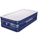 OlarHike エアーベッド シングル 電動ポンプ内蔵 エアベッド 高反発 極厚 空気ベッド アウトドア 来客 防災 予備 エアーマット