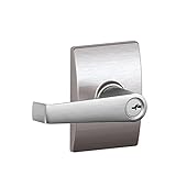 Schlage F51A ELA 626 CEN Century Collection Elan Keyed Entry Lever, Satin Chrome [並行輸入品]