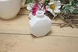 日本製 美濃焼 製造・直売 ミニチュア陶器 八角 花瓶 一輪挿し 造花 ミニ花瓶