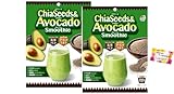 【スッキリやキレイをサポートするスムージー】 チアシード＆アボカドスムージー 玄米パフ アーモンドミルク 14杯分 (140g, 2)