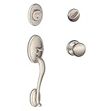 ウェイクフィールドSingle円柱Handleset and Andoverノブ、サテンニッケル( f60 WKF 619 and )