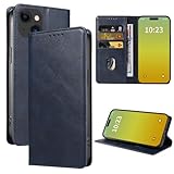 iphone 14 ケース 手帳型 携帯カバー レザー 耐衝撃 耐摩擦 軽量 着脱しやすい 全面保護 手触りが良い マグネット式 カード収納 スタンド機能 人気 上質 6.1インチ対応 EUMADOVE (ディープオーシャンブルー, iPhone 14)