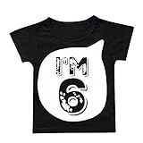 Tovadoo 子供服 ベビー服 男の子 女の子 トップス tシャツ 英字柄 数字柄 6 兄弟揃い 姉妹揃い 可愛い プレゼント 1-5歳