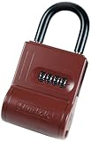 (Numbered/Side Door, Burgundy) - ShurLok SL300W Key Storage Lock Box- Brick Red
