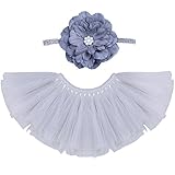 (フィーショー)FEESHOW ベビーちゃん 花神　花の子コスチューム　プリンセス　お嬢様風　チュウチュスカート＋ヘアバンドセット　セレモニードレス　着ぐるみ　お食い初め　記念撮影　出産祝いギフト　プ