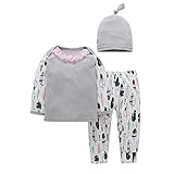 (プタス)Putars ベビー服 子供服 上下セット Tシャツ 女の子 長袖 レース飾り 羽柄 帽子付き 可愛い 秋 冬 スポーツ 運動会 旅行 記念日 プレゼント 6-24ヶ月