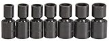 Stanley Proto J72143M 1/2-Inch Drive Metric Universal Impact Socket, Set, 6 Point, 7-Piece by Stanle