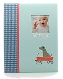 Carters Record Book Boy Blue Dog Train Scrapbook Memory Photo Album by Carter's