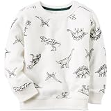 Carter's(カーターズ) ダイナソークルーネックプルオーバー ホワイト トップススウェット 3ヶ月【並行輸入】