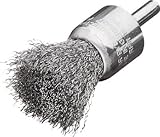 LESSMANN 軸付エンド型ブラシ 鋼線0.3 Φ30 456161