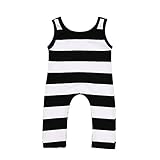 Cutelove 2017年新品　夏　男の子　キッズ　赤ちゃんの服　新生児　半袖　黒と白のストライプ　ベビー　ボディスーツ　カバーオール　ロンパース　コットン
