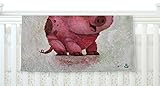 KESS InHouse Rachel Kokko This Little Piggy Pink White Fleece Baby Blanket 40 x 30 [並行輸入品]