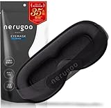 nerugoo アイマスク 睡眠用 睡眠 快眠グッズ【睡眠セラピスト監修x3D立体密着設計x99.9%の遮光率x国内検査試験済み】