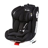 カーシート赤ちゃん360°回転座席車のシートカバー0~12歳（0~36kg）赤、黒、黄色、紫 (Color : Black)
