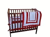 Baby Doll Bedding Modern Hotel Style Mini Crib/ Port-a-Crib Bedding, Red by BabyDoll Bedding