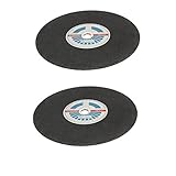 uxcell カッティングホイール カッターディスク 350mmx2mmx25.4mm ブラック 2枚入り