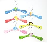 [セオヴェル]THEOVEL 北欧風 ベビー キッズ ハンガー 木製 アニマル 6種セット / 動物 ライオン T0400