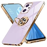 OPPO Reno9 A / Reno7 A ケース リング付き オッポ リノ9a 用 カバー Uovon スマホケース スタンド機能 薄い 車載ホルダー 対応 携帯カバー 軽量 ストラップ穴付き おしゃれ・ブラック