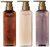 POLA ポーラ アロマエッセゴールド シャンプーN×コンディショナーN×ボディソープ N 3点セット 470ml, Black
