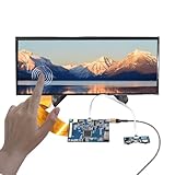 VSDISPLAY 12.3インチ IPS液晶 解像度1920x720 タッチ対応 HD タイプ C 映像入力 横長ディスプレイ VS123T-001T