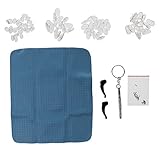 Perfk プラスチック製　眼鏡修理キット　サングラス　眼鏡　メガネ　ねじ　ドライバー　鼻パッド　便利性