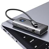 ORICO 6 in 1 ドッキングステーション 2.5Gbps ギガビットLAN搭載 HDMI 4K@60Hz対応 USBハブ 100W PD充電 5Gbps高速データ転送 USB-Cポート USB-Aポート搭載 Windows Mac対応 USB Cマルチポートアダプター