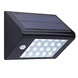 T-SUN ソーラーライト　20LED　6000K昼白色　センサーライト　壁掛け　人感センサー　ウォールライト　省エネ　太陽光充電　防水　誘導灯　夜間自動点灯　屋外 ガーデン　配線不要 ブランク