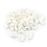 uxcell 指サック　抗静的　長さ5cm　ホワイト保護　労働者用　コットンブレンド　ポリエステル　100個