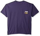 NCAA LSUタイガース野球フレームショートスリーブポケットTシャツ、XXL、グレープ